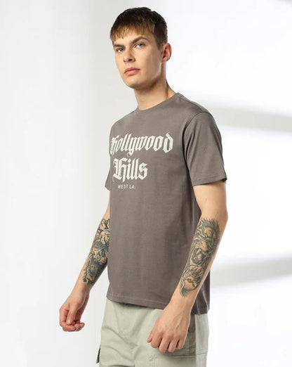 Men Hollywood Hills Regular Fit Crew-Neck T-Shirt