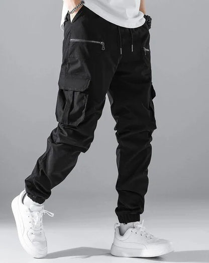 Men Relaxed Fit Cargo Joggers...