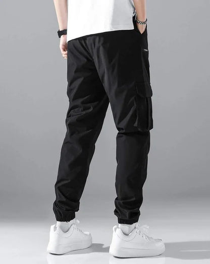 Men Relaxed Fit Cargo Joggers...