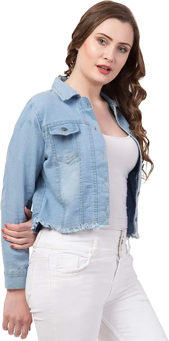 Denim blend regular jacket