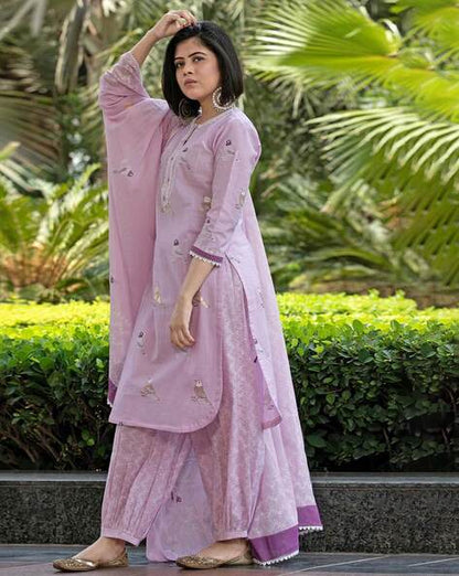 Women floral straight kurta set